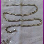زنجیر نقره ای کارتیه استیل