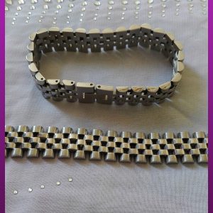 دستبند نقره ای رولکس استیل
