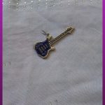 پلاک گیتار آبی تیتانیوم
