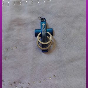 پلاک صلیب آبی تیتانیوم