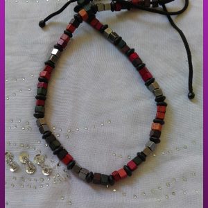 گردنبند رنگی چوبی