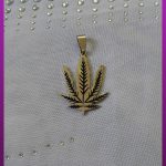 پلاک برگ نقره ای استیل