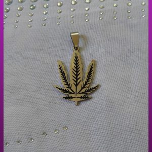 پلاک برگ نقره ای استیل