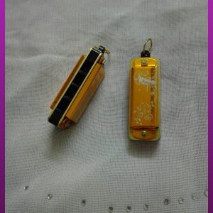 پلاک سازدهنی زرد طرح دار