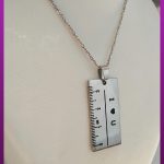گردنبند خط کش استیل