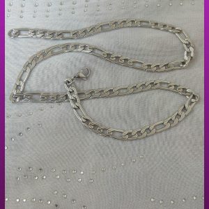 زنجیر نقره ای کارتیه استیل