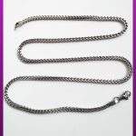 زنجیر سه بعدی نقره ای استیل