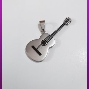 پلاک گیتار نقره ای استیل