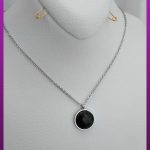 گردنبند سواچ مشکی استیل