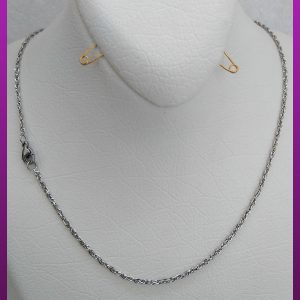 زنجیر پیچی نقره ای استیل