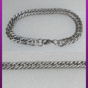 دستبند کارتیه نقره ای استیل