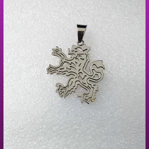 پلاک شیر آرم پژو نقره ای استیل