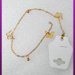 دستبند پروانه طلایی استیل