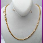 زنجیر لوله ای طلایی استیل