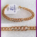 دستبند زنانه کارتیه نگین دار طلایی