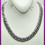 زنجیر کارتیه ساده دور نرم نقره ای استیل