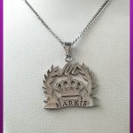 گردنبند تاج Markis نقره ای استیل