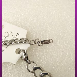 دستبند بولگاری نقره ای استیل