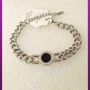 دستبند بولگاری نقره ای استیل