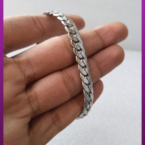 دستبند کارتیه تخت نقره ای استیل