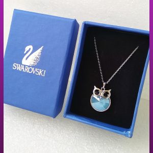 گردنبند جغد آبی سواروسکی