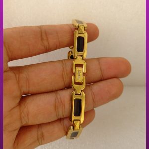دستبند مغناطیسی تنگستن مشکی طلایی Esprit