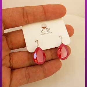 گوشواره اشک قرمز سواروسکی
