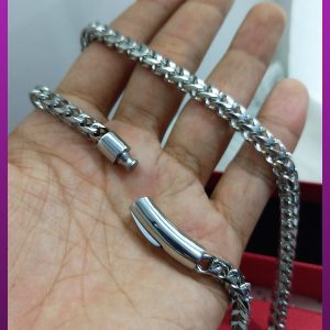 زنجیر اصل کارتیه نقره ای با قفل کشویی