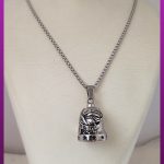 گردنبند زنگوله ستاره و عقاب نقره ای استیل