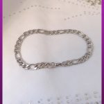 دستبند ظریف فیگارو نقره ای استیل