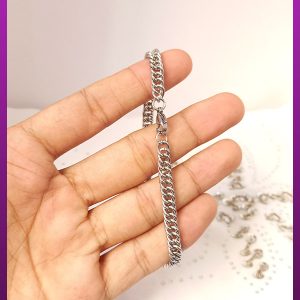 دستبند ظریف کارتیه نقره ای استیل