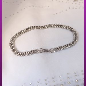 دستبند ظریف کارتیه نقره ای استیل