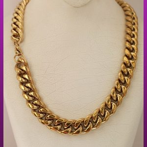 زنجیر کارتیه طلایی استیل