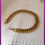 دستبند کارتیه طلایی استیل