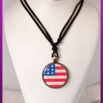 آویز یا گردنبند پرچم آمریکا