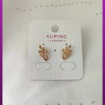 گوشواره گل طلایی ژوپینگ
