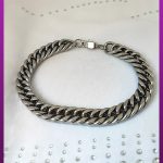 دستبند کارتیه مکعبی نقره ای استیل