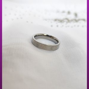 انگشتر حلقه کارتیه لاو پیچ نقره ای استیل