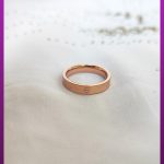 انگشتر حلقه کارتیه لاو پیچ رزگلد استیل