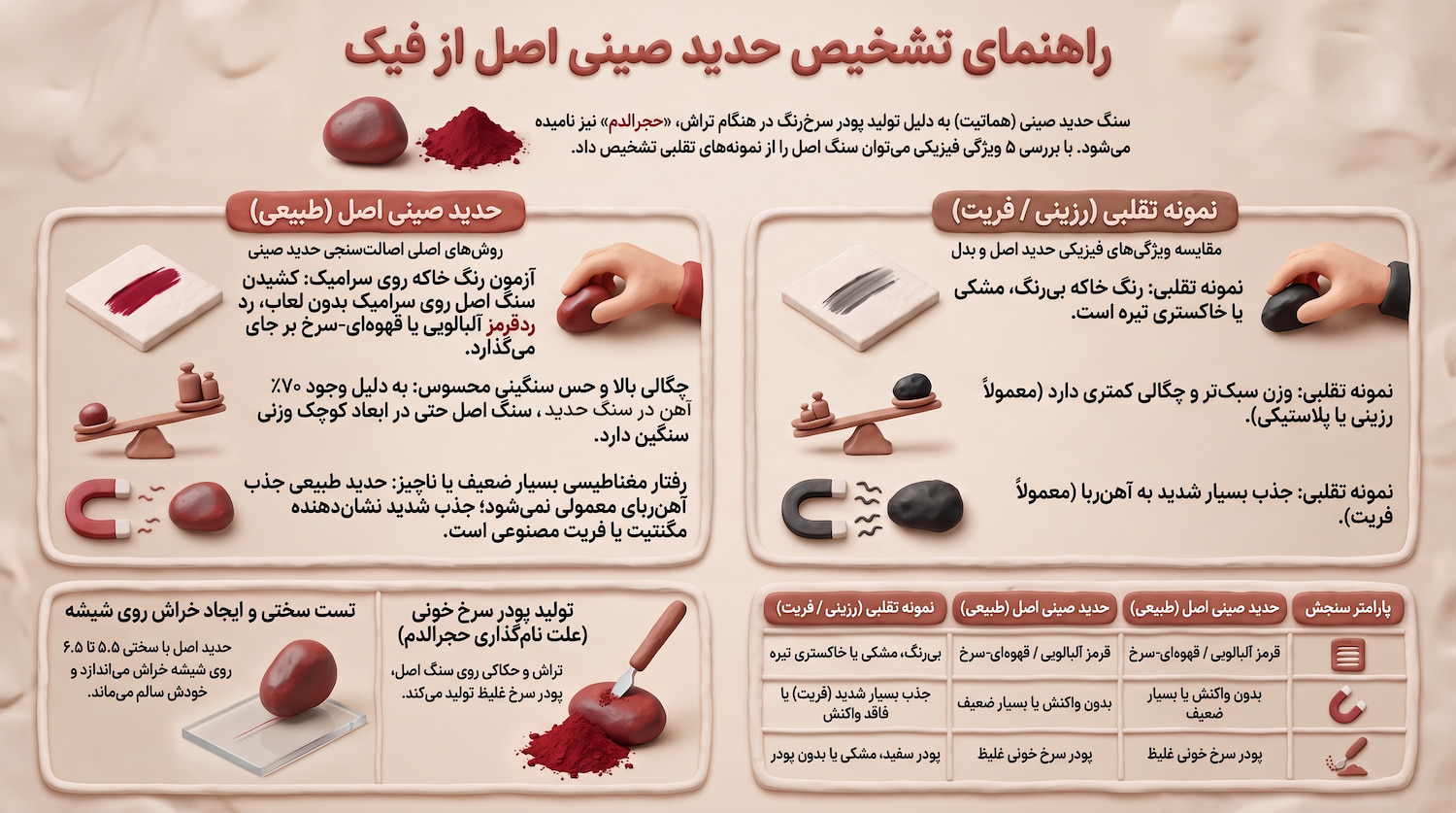 5 روش تشخیص حدید صینی اصل از فیک